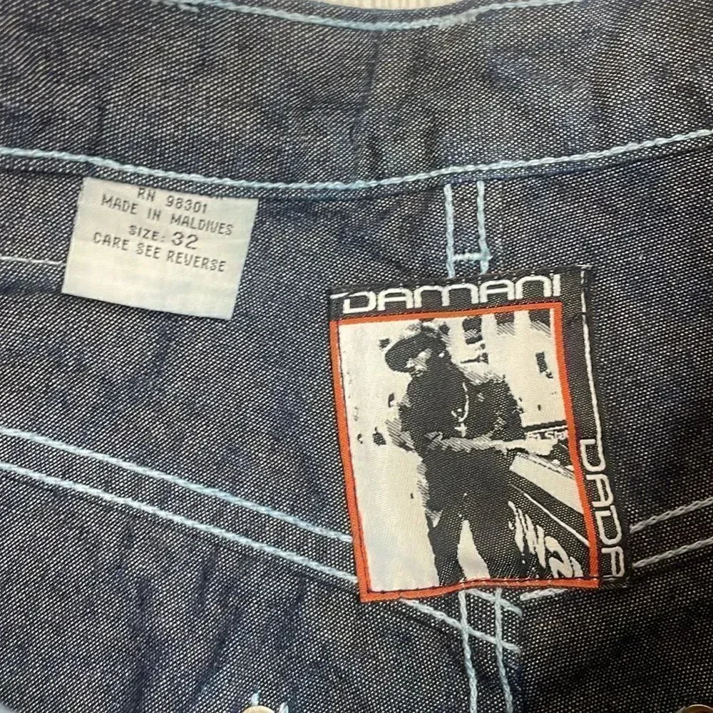 Damani Dada Y2K vintage baggy double knee jeans 30” waist
